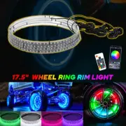 4x 17.5 RGB Color-Changing Bluetooth APP LED Wheel for Ligths car Trucks EW
