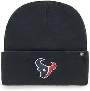47 Houston Texans NFL Haymaker Unisex Beanie Cuff Knit, One Size Fit, Team Badge, Navy Blue, Navy Blue, One size