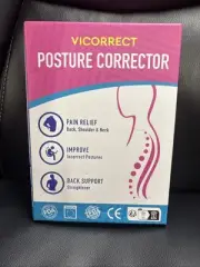 VICORRECT Posture Corrector - Adjustable Upper Back Brace: Pink Small/Medium New