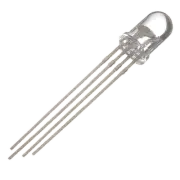 50pc 5mm RGB LED; Common Anode Clear Lens Light Emitting Diode Superbright USA