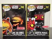 Funko Pop Star Wars Darth Maul 707 And Jar Jar Binks 700 Target Exclusive