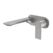 Caroma Urbane II Wall Basin / Bath Mixer 180mm (Body & Trim)- Round Cover Plate -Lead Free Gunmetal 99631GM6AF