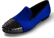 [Harpelunde] Men's Velvet Loafers with Leather Lining, Rubber Sole, Solid Cap Toe