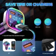 Bluetooth Wireless Car FM Transmitter MP3 Player Radio Adapter 2024 USB uk S5T2