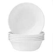 Corelle Winter Frost White, Soup/Cereal Bowl Set, 6 Piece, 532mL