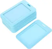 CANIGHT 10pcs Sliding Bus Card Holder Protective Id Badge Holder with Design Pet Material for Organizing Cards Photos Collectibles for Backpack Travel