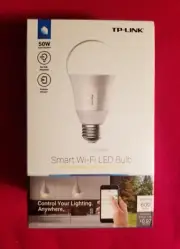 TP-Link Kasa LB100 Dimmable Smart Wi-Fi LED Bulb, 50W Equivalent, White - SEALED