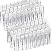 Fandamei Mini Spray Bottle, 60PCS 2ml Mini Clear Plastic Spray Bottle Empty, Fine Mist Refillable Mini Perfume Bottle. Small Empty Sample Containers Bottle. 2ml, 60 Pack, Clear, FANL-093
