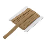 1/2 Inch Double Fold Bias Tape Continuous Bulk Bias Tape(Coffee 6 Yards)
