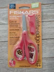 Fiskars Kids Safety-Edge Blunt-tip Scissors with Sheath Ages 4+