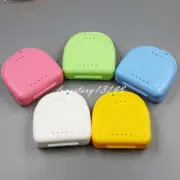 100 Pcs Orthodontic Retainer Dental Denture Storage Mouth Guard Case Box tray
