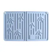 2Pcs Silicone Table Placemat Premium Heat Resistant Drying Mat Tableware Dishwasher Dish Cup Cushion Pad Dinnerware Table Mat