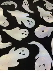 Cynthia Rowley Halloween Theme Ghost Table Runner Glow in the Dark 14”x48” NEW