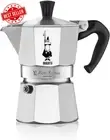 Moka Express Stovetop Espresso Maker, 4 Cups, Real Italian Coffee, Silver