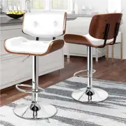 2x ALFORDSON Bar Stools Odette Kitchen Swivel White