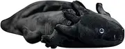 19.6in Simulation Axolotl Plush Toy Kawaii Soft Stuffed Animal Black Axolotl Plushie Pillow Doll (Black)