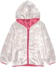[Caihoyu] Girls Sherpa Lined Hoodie Baby Girl Clothes Tops Toddler Boys Winter Jacket