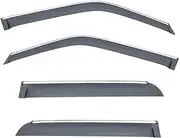 STIDPFZX Window Visor Rain Guard Side Window Deflector Weather Shield Compatible for Nissan Juke 2010 2011 2012 2013 2014 2015 2016 2017 2018-2021