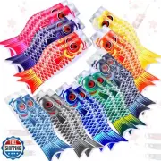 Boao 20 Pcs Japanese Carp Windsock Fish Flag Kite 15.7 Inch Japanese Hanging