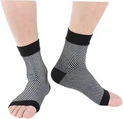 SOESFOUFU Compression Foot Socks for Plantar Ankle Support Socks Breathable Elastic Perfect for Sports Heel Soreness Relief Size L/xl
