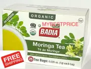 Badia Organic Moringa Tea w/ Lemon Flavor 25 Tea Bags