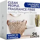 Fragrance Free Laundry Detergent Sheets - Hypoallergenic Laundry Soap New