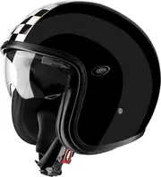 Premier Vintage Evo CK U9, open face helmet , color: Black , size: XS