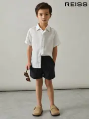 Reiss Blue Fraser 3-9 yrs Drawstring Shorts (AW5807) | $55