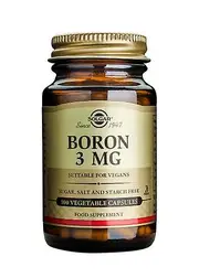 Solgar Boron 3 mg Vegetable Capsules, 100