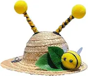 DINHEAROM Adorable Cat Hat Decorative Hat Bee Motif Suitable for Warm Weather and Photography