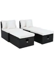 Safavieh Pramla Outdoor Sette & Ottoman Set