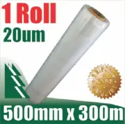 1 Roll 500mm x 300m 20um Clear Stretch Film Pallet Wrap Wrapping BEST PRICE