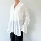 Celine Phoebe Philo (Old Celine) Silk Tunic Blouse Shirt Top / Size - French 38