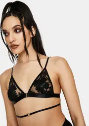 [EastnWest] Black Cosmo Bralette