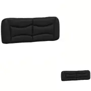 Headboard Cushion Black 137 cm Double Faux Leather vidaXL