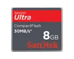SanDisk 8GB/30MB Ultra CF Card SDCFH-008G-A11, US Retail Package BRAND NEW