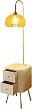 Indoor Floor Lamps Living Room LED Floor Lamp - Standing Accent Light with USB Charging Port, Floor Lamp with Table for Bedrooms, Offices, Cafes, Living Rooms Standing Lamp