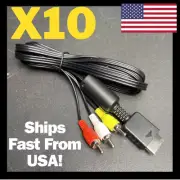 X10 New 6 Ft AV RCA Audio Video Composite Cable Cord Sony PS1 PS2 PS3 Ships USA