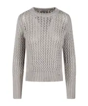 lurex open-knit jumper IT42,IT48 Gray