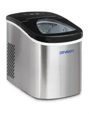 Devanti 2.4L Stainless Steel Portable Ice Cube Maker