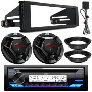 JVC KD-T92MBS CD Receiver, 2x 6.5" 300W Speakers w/ Adapters, Stereo Install Kit