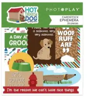 PhotoPlay Paper HOT Diggity DOG - Ephemera Die Cuts 30 pieces Journal Puppy