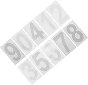 ETHZZLE Large Outdoor Numbers Stickers for Mailbox Adhesive Numbers for Trash Can Set of 10