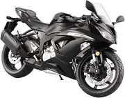 For Kawasaki Ninja ZX-6R 1/12 Alloy Racing Motocross Model Simulation Metal Toy Street Motorbike Model Gift(Black)