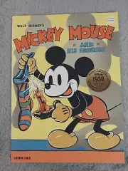 Walt Disney’s Linen LIke Book, "Mickey Mouse and his Friends", Reprint