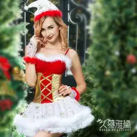 在飛比找momo購物網優惠-【久慕雅黛】聖誕甜心公主蓬蓬裙套裝(聖誕服)