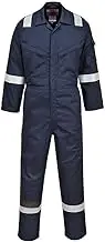 Portwest FR22NARXL Navy Blue XL Flame Retardant Bug Resistant Coverall, navy, XL