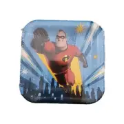 Disney Pixar Incredibles 2 Birthday Party Dessert Paper Plates 7in 8ct