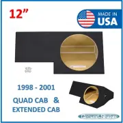 Dodge Ram Quad-Cab 98-2001 12" Single Sub Box Subwoofer Enclosure Ground Shaker