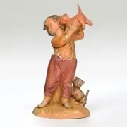 Fontanini 5" Scale Seth Boy with Cats Nativity Figurine 59812 NEW